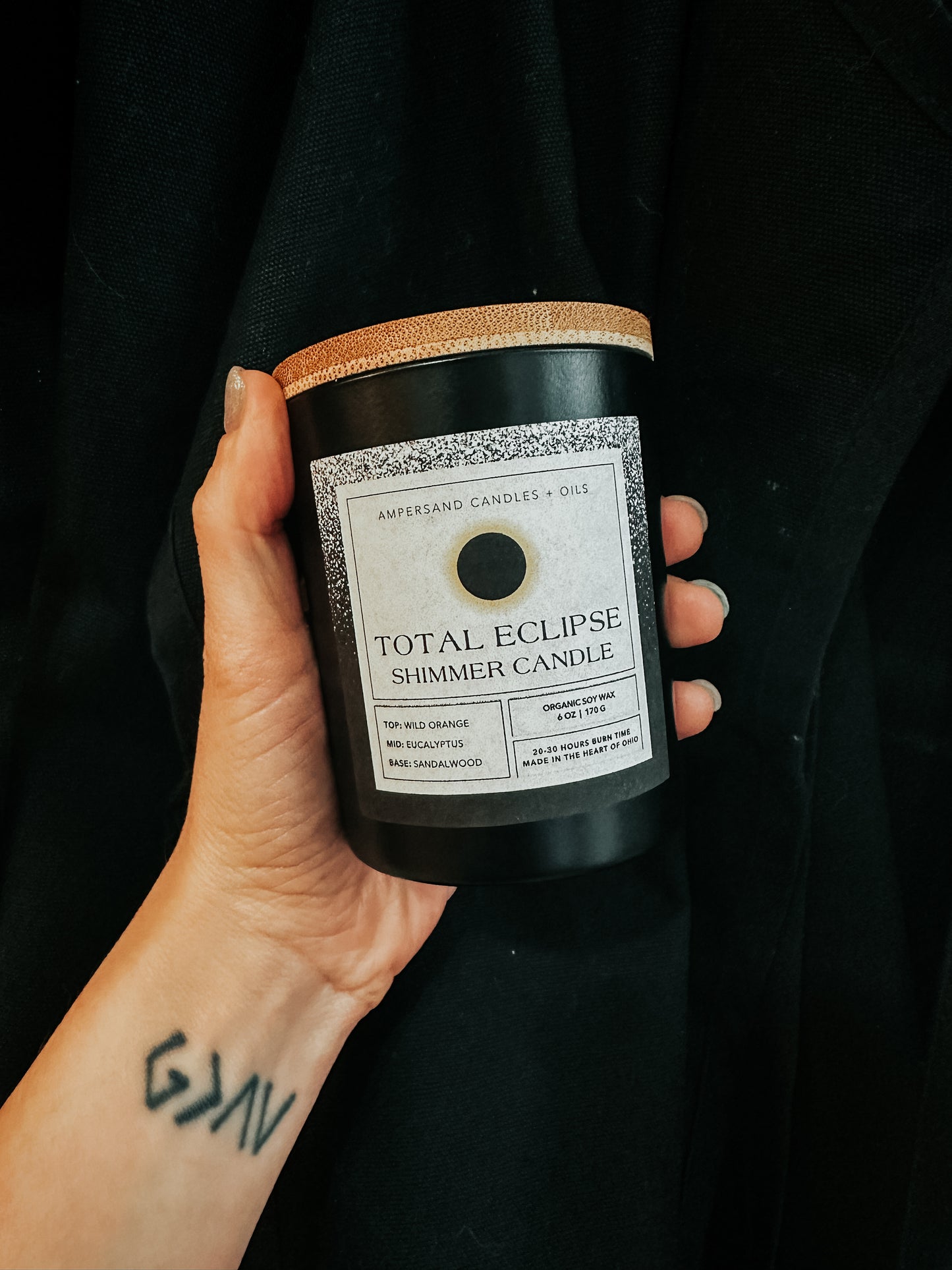 Total Eclipse Beeswax SHIMMER Candle