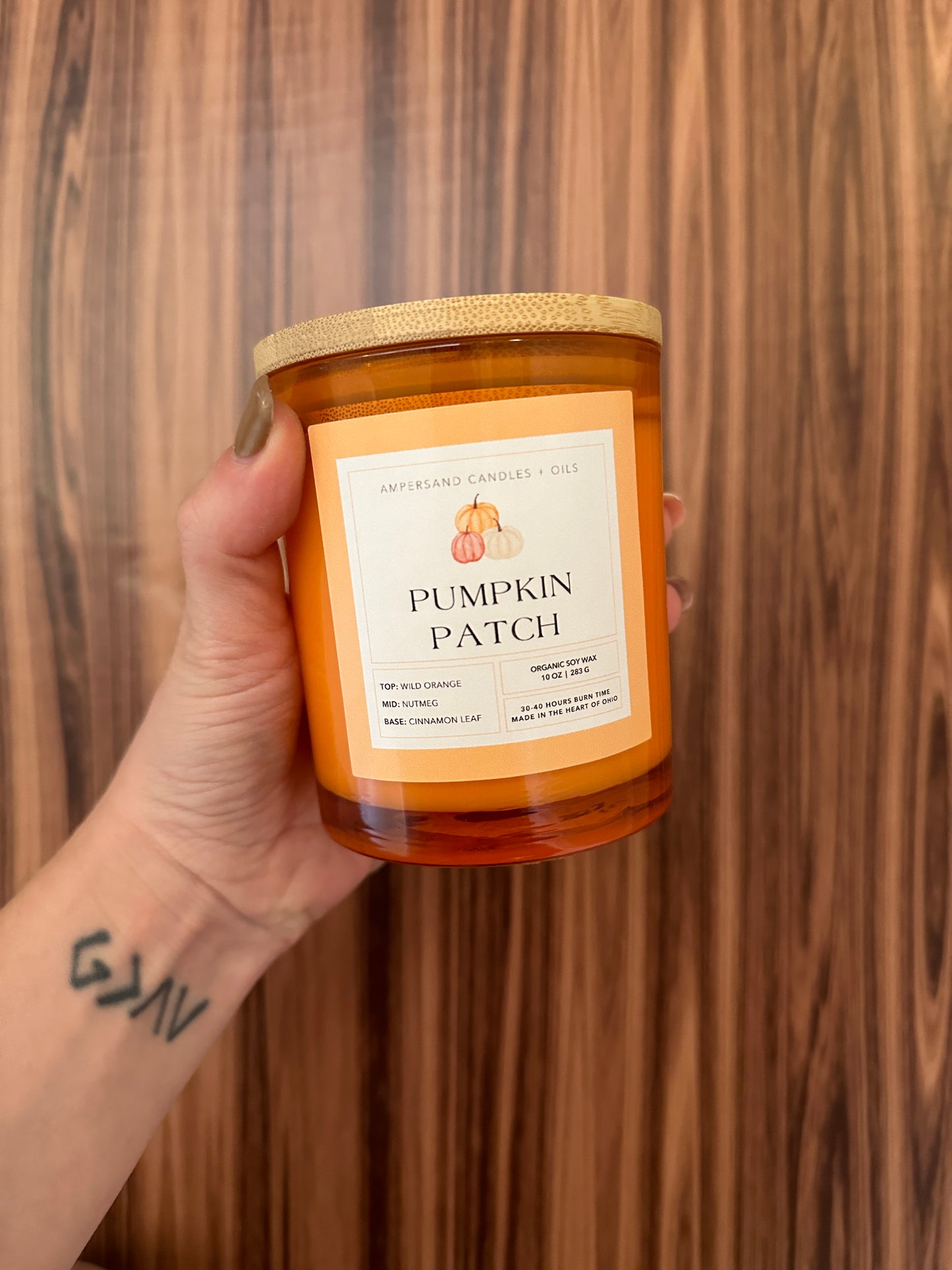 Pumpkin Patch Beeswax Candle