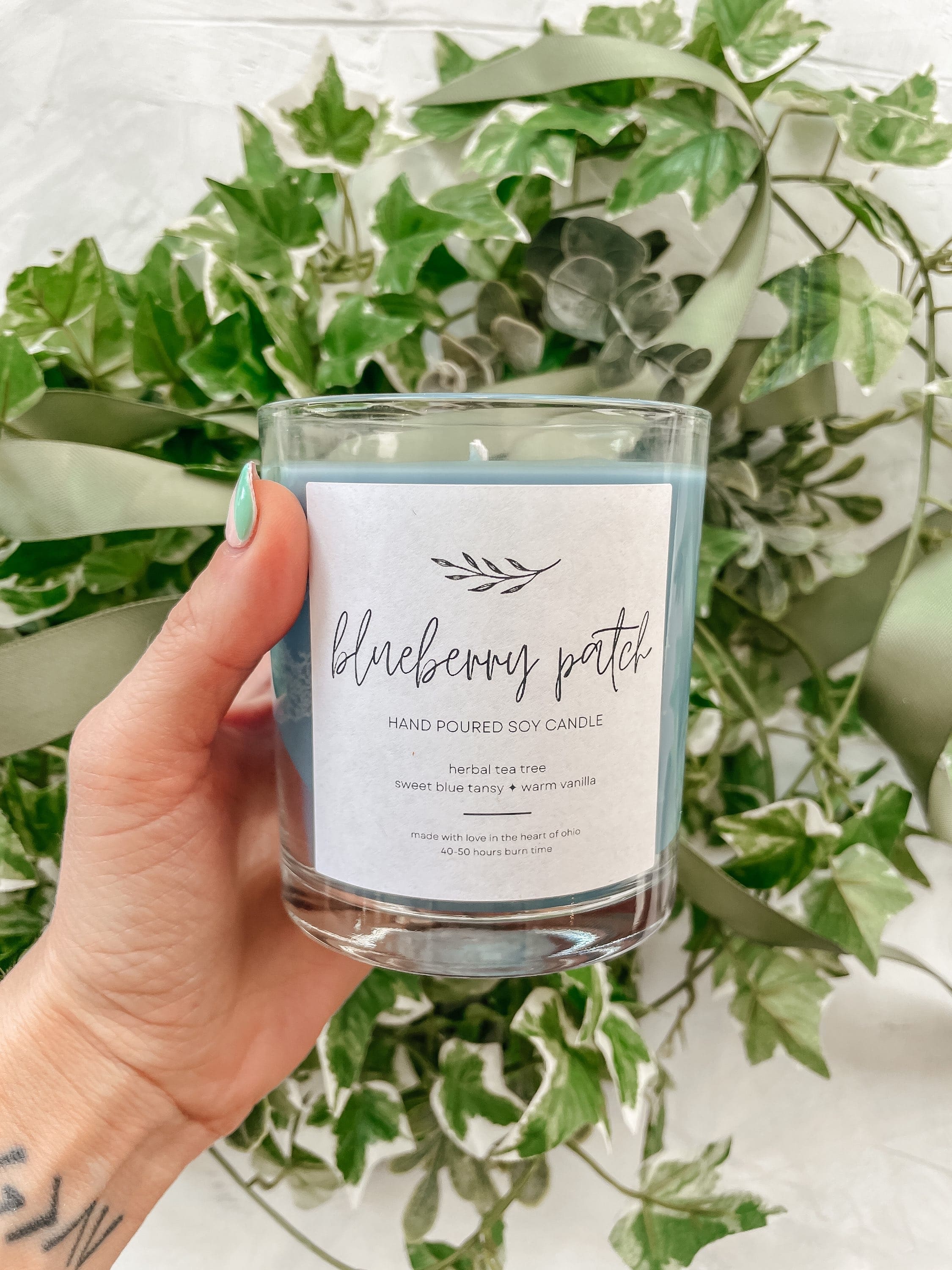 Blueberry Hen, Paraffin-Free, Soy-Based Candle