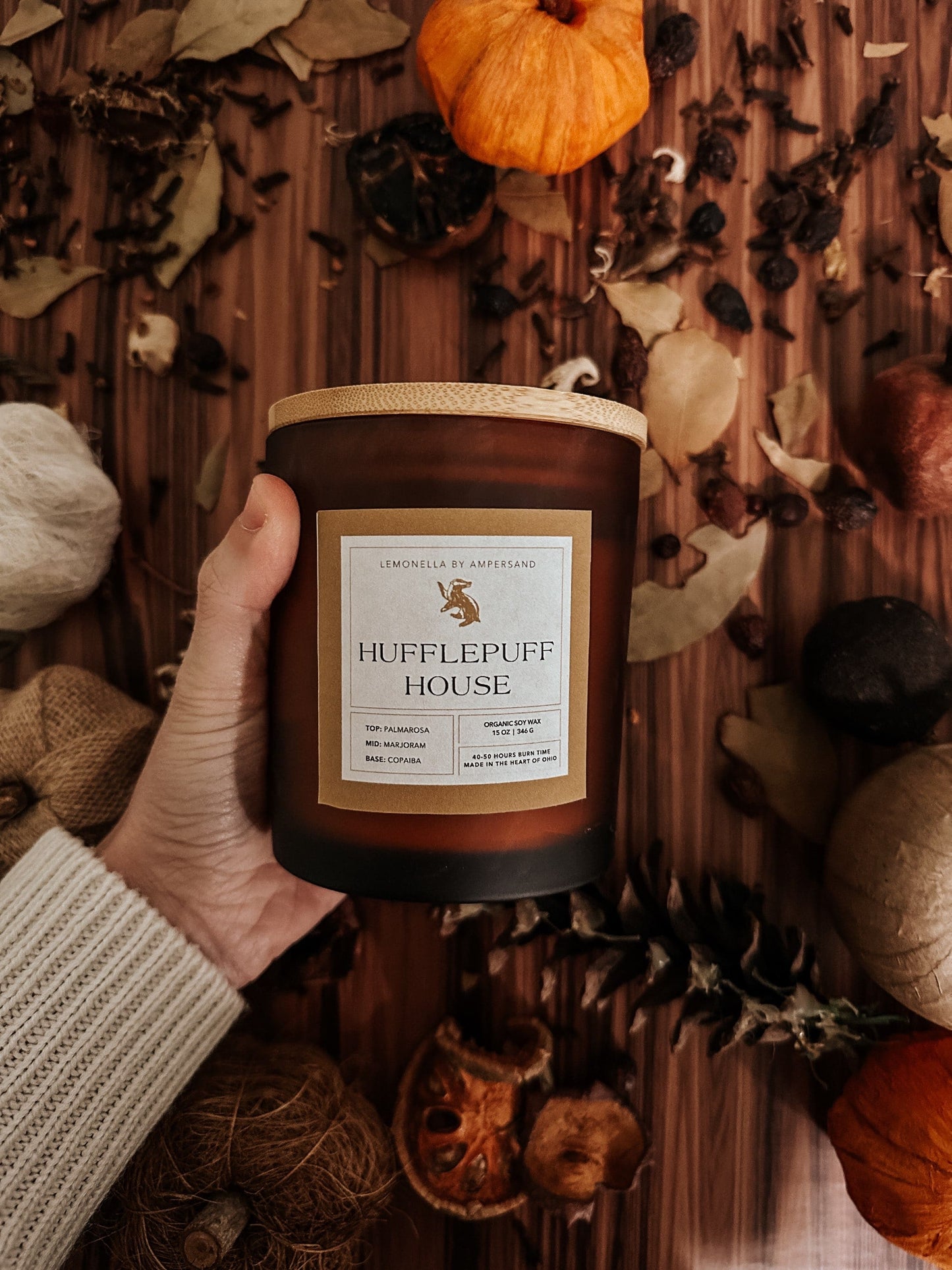 Hufflepuff Candle (10oz) - Harry Potter Collection