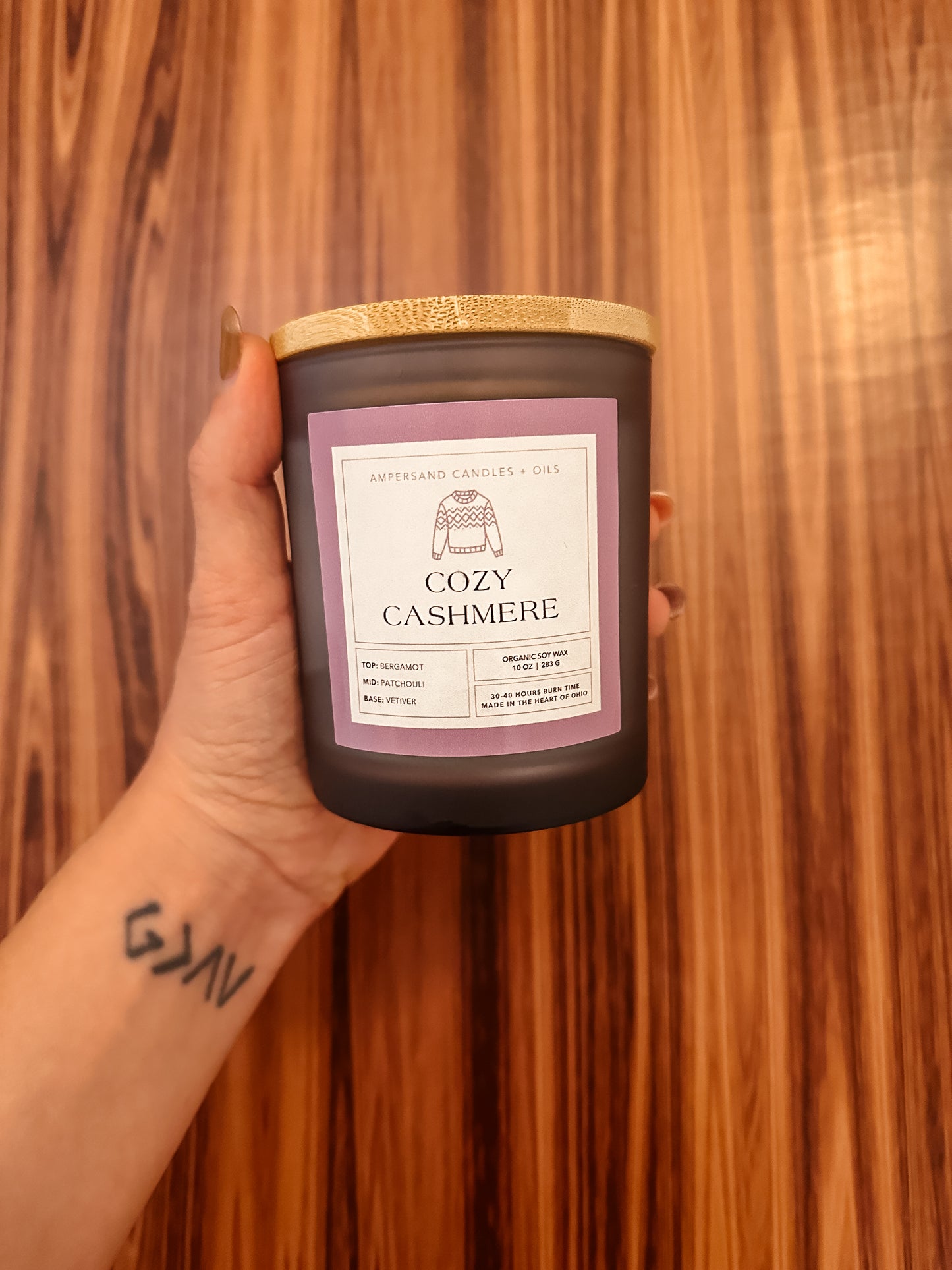 Cozy Cashmere Beeswax Candle