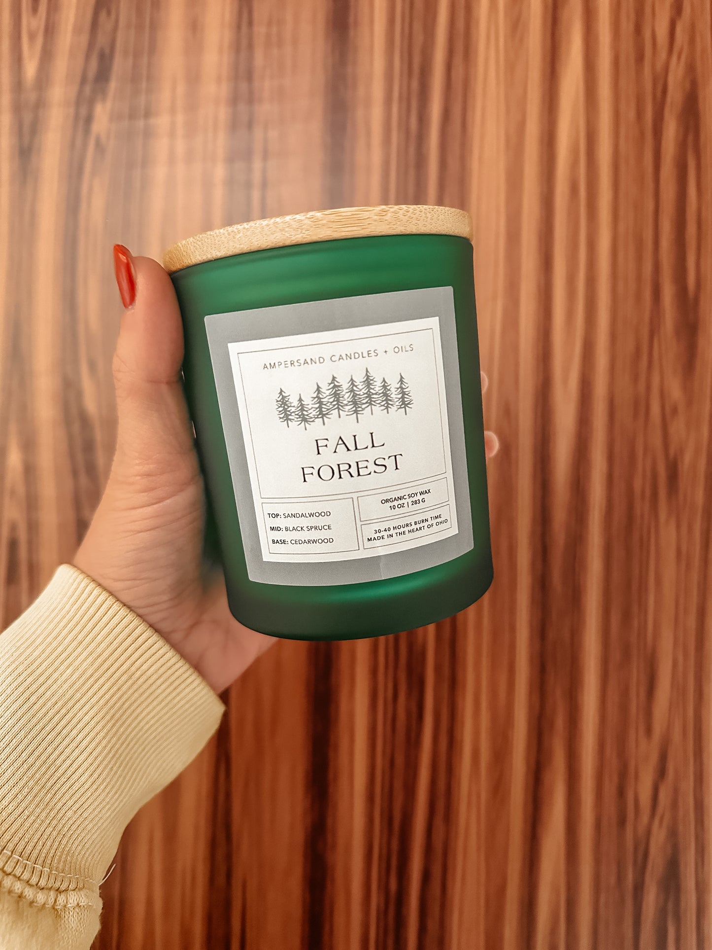 Fall Forest Beeswax Candle