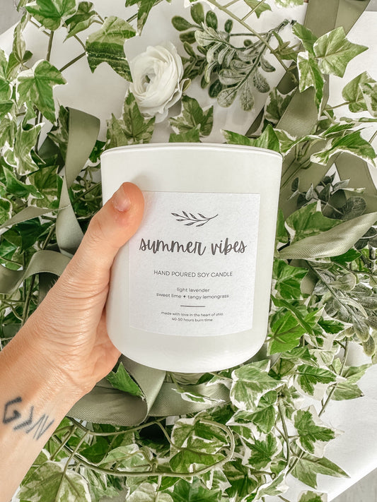 Summer Vibes Soy Candle (15oz)