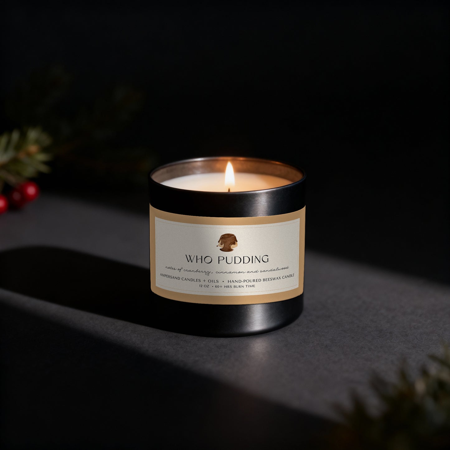 Who Pudding Beeswax Candle