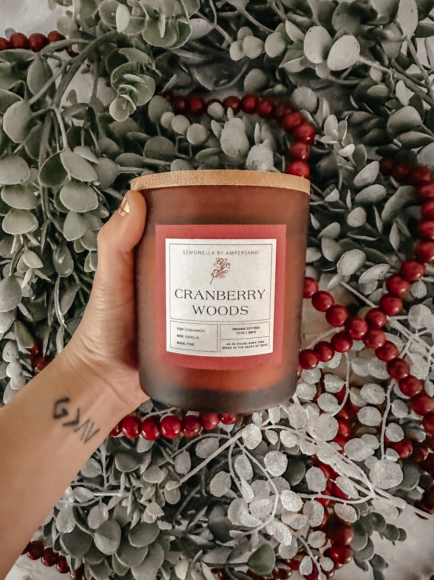 Cranberry Woods Soy Candle (10oz)