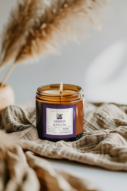 Amber & Plum Candle (10oz)