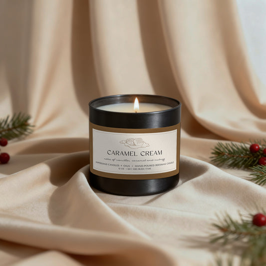 Caramel Cream Beeswax Candle
