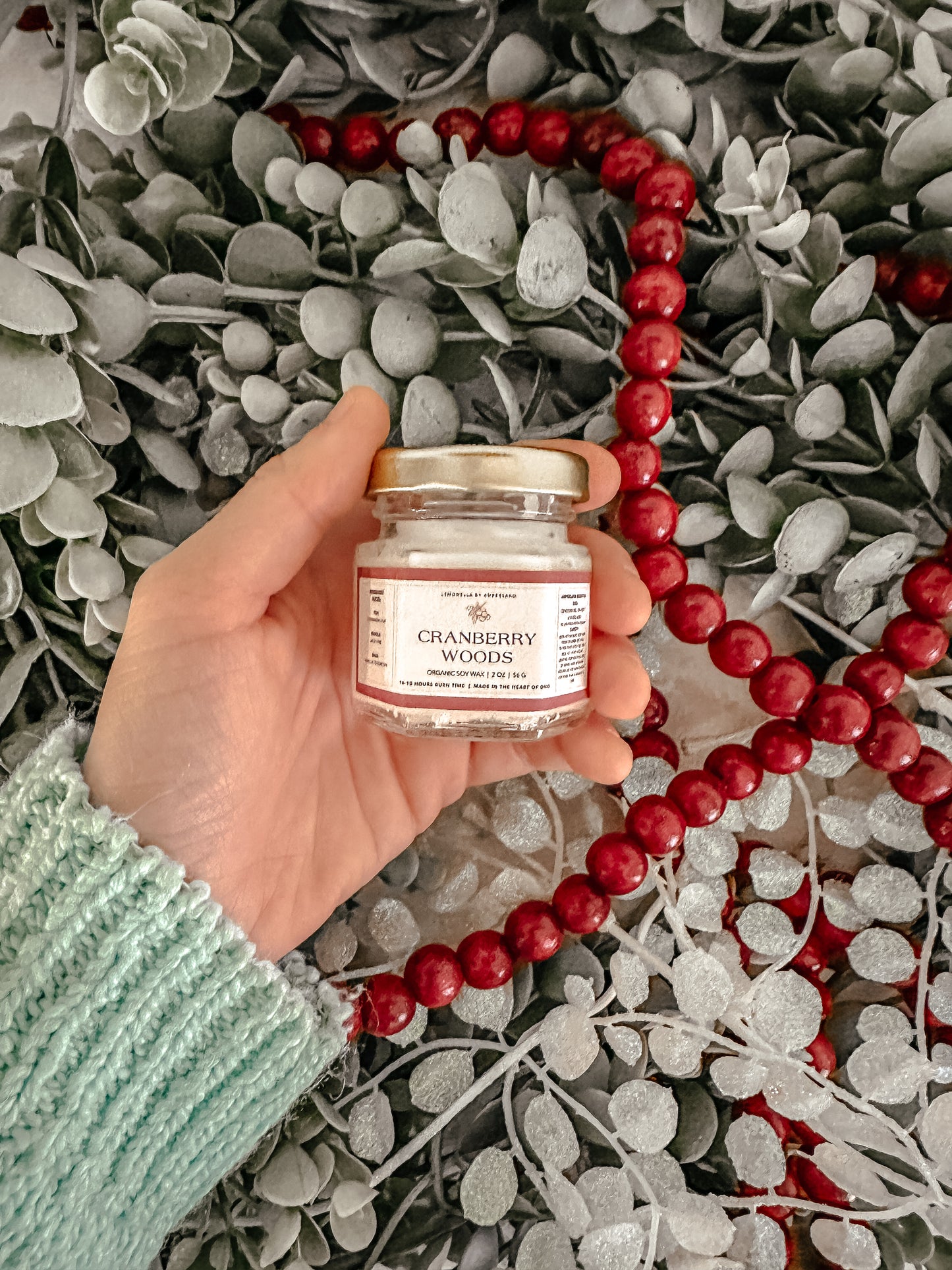 Cranberry Woods Mini Soy Candle