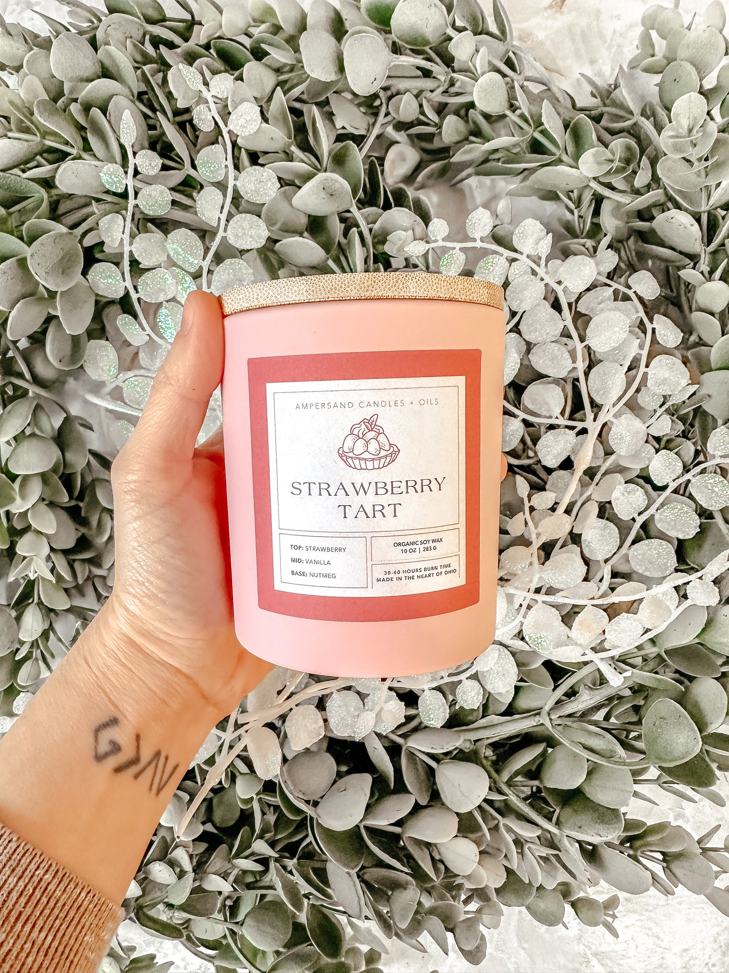 Strawberry Tart Soy Candle (10oz)