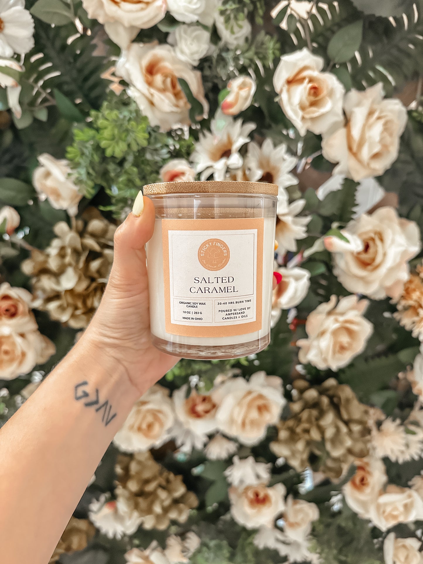 Sticky Fingers Ice Cream x Ampersand - Salted Caramel Soy Wax Candle (10oz)