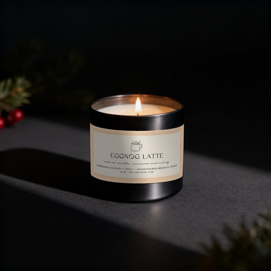 Eggnog Latte Beeswax Candle