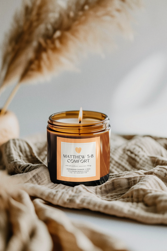 Matthew 5:4 - Comfort - Beeswax Candle