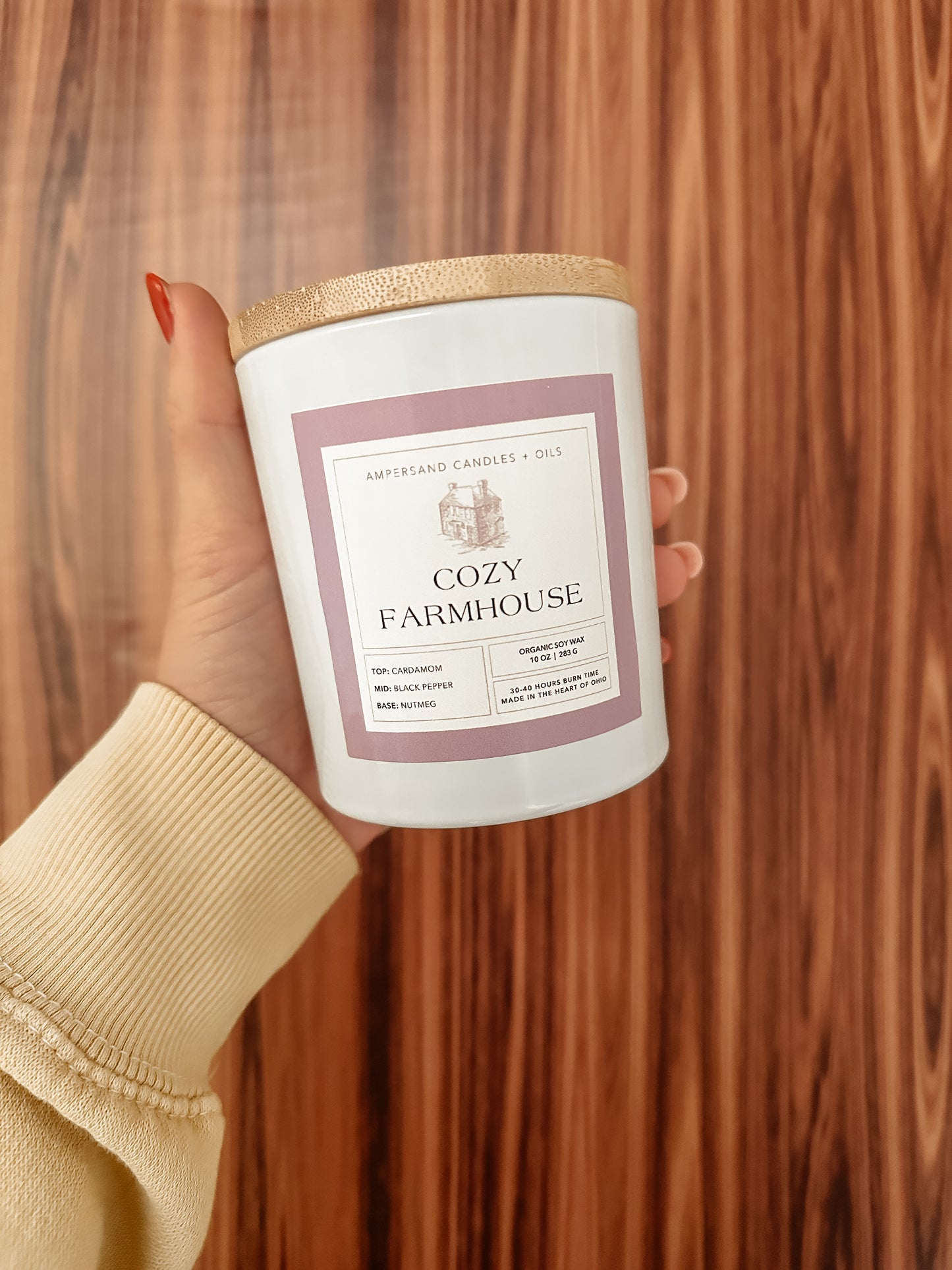 Cozy Farmhouse Soy Candle (10oz)