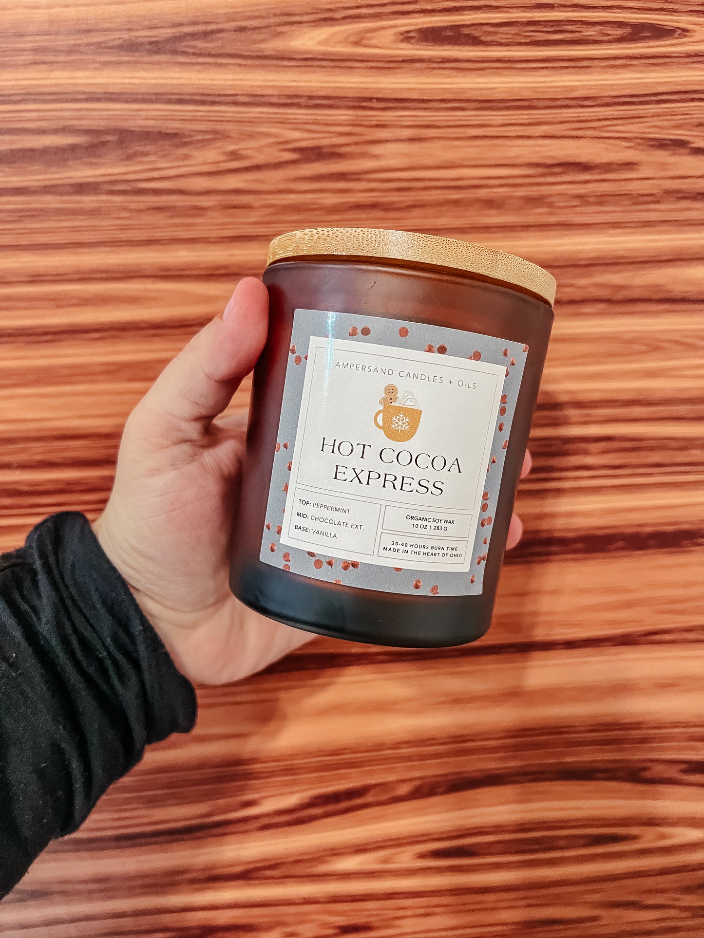 Hot Cocoa Express Soy Wax Candle (10oz)