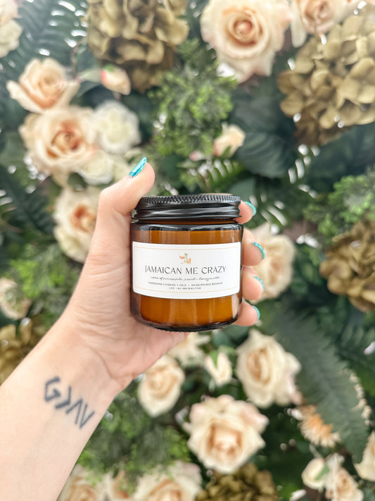 Jamaican Me Crazy Beeswax Candle