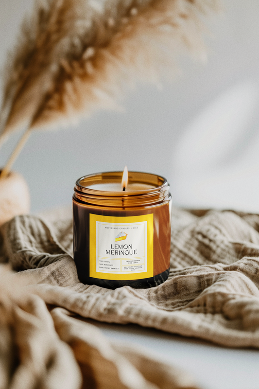 Lemon Meringue Beeswax Candle (10oz)