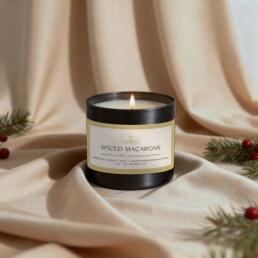 Spiced Macarons Beeswax Candle