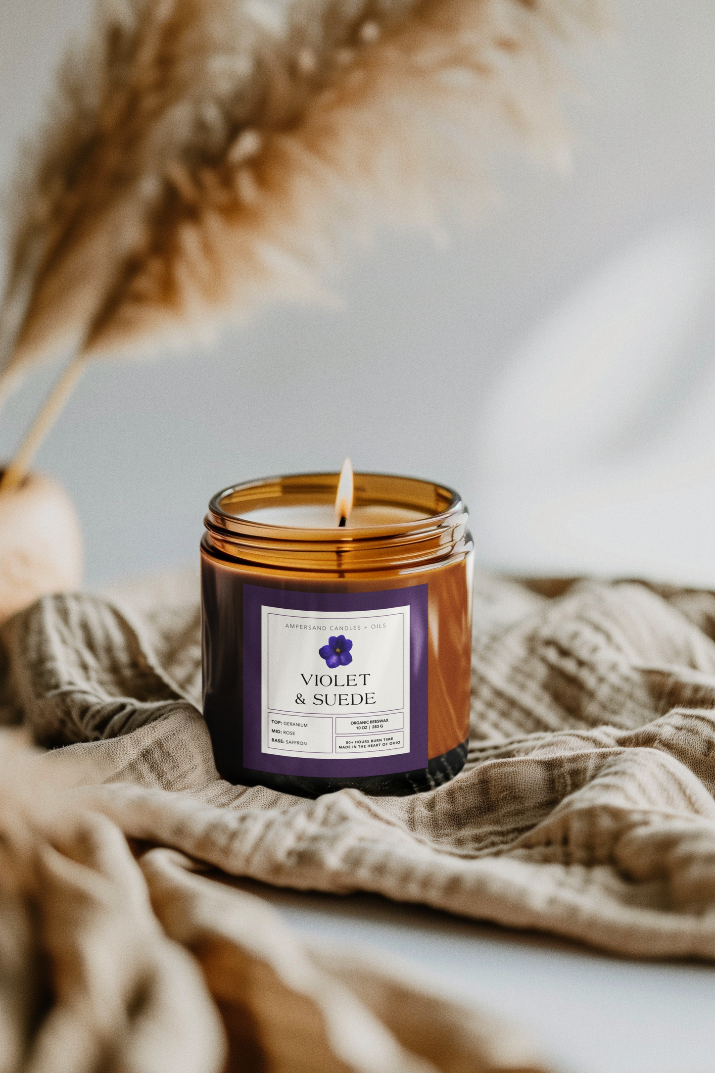 Violet & Suede Candle (10oz)