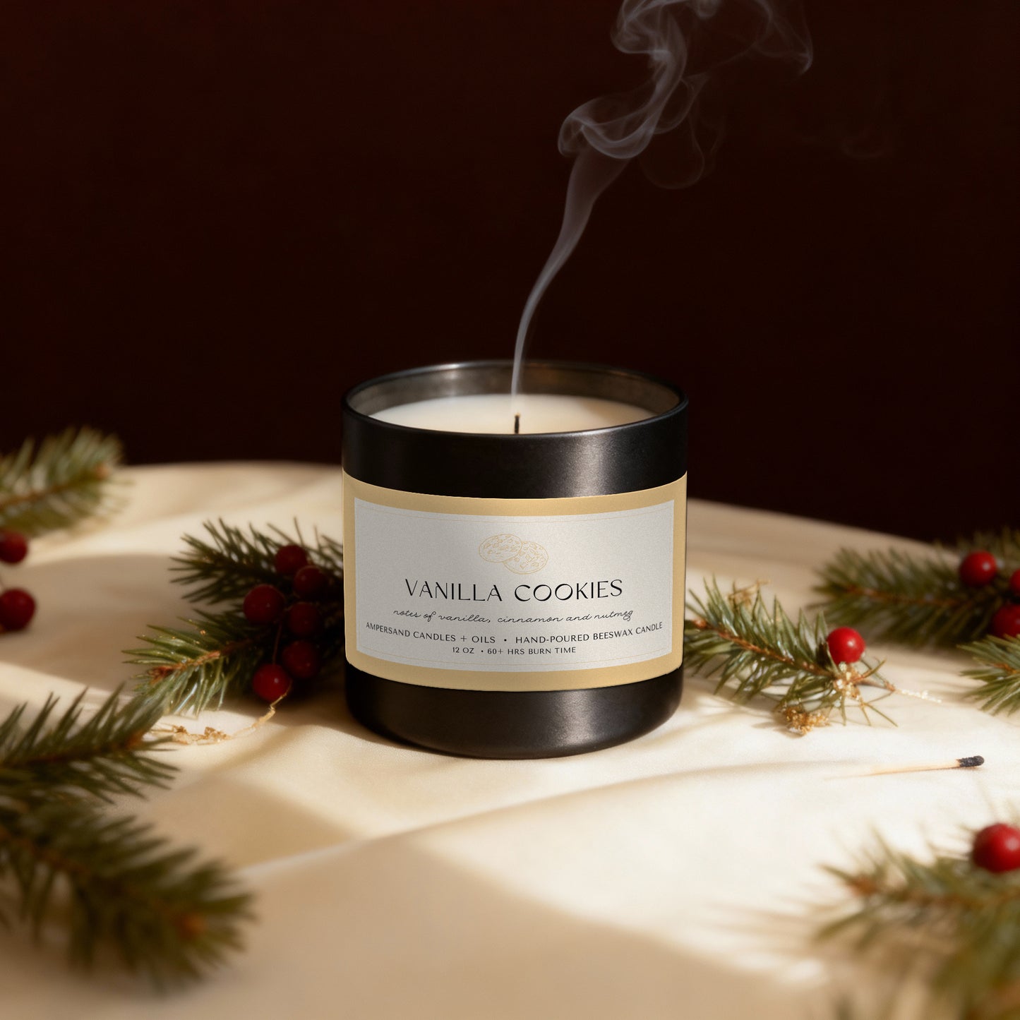 Vanilla Cookies Beeswax Candle